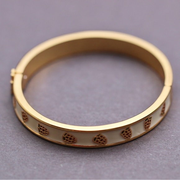 Tory Burch Jewelry - Tory Burch Kira Enamel Strawberry Bangle